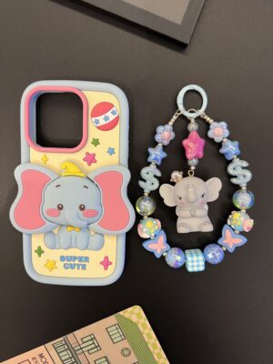 Handmade Cute Elephant Phone Charms | Whimsical Animal Jewelry for Phones, Bags & Gifts | Eco-Friendly & Unique