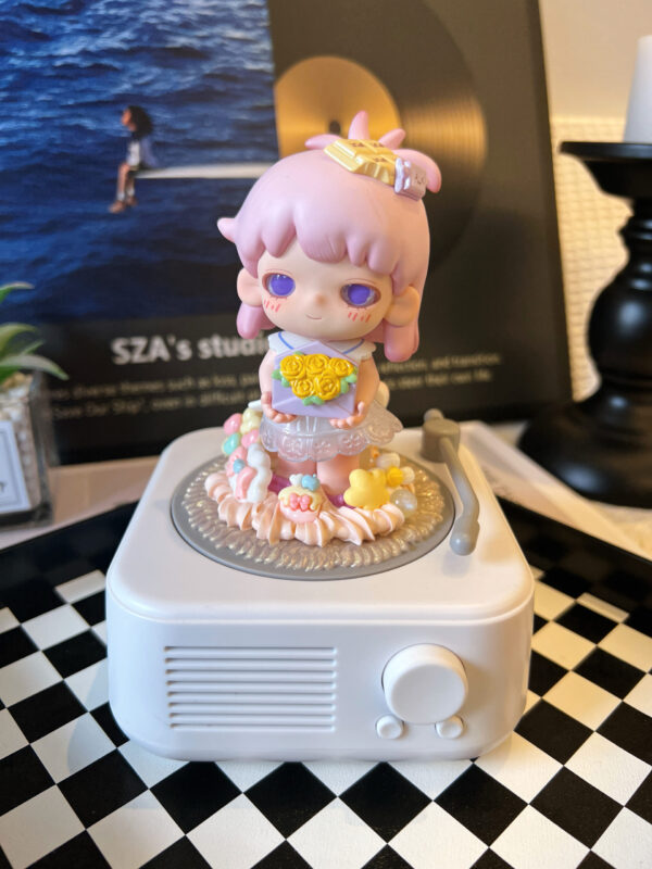 Yobu Bluetooth Speaker – Handmade Cream Glue Aesthetic Wireless Speaker | Cute Kawaii Gift for Girls