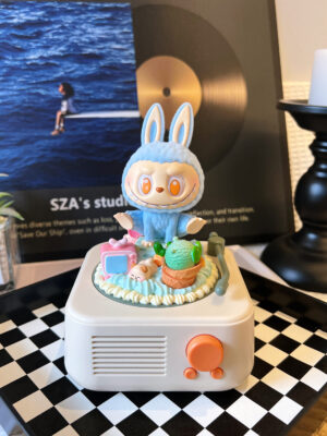 Labubu Yoga Series Handmade Bluetooth Speaker & Mug with High Quality Authenic doll , Portable Wireless, for Home/Party/Present, Electronic Gadgets, Birthday Gift .