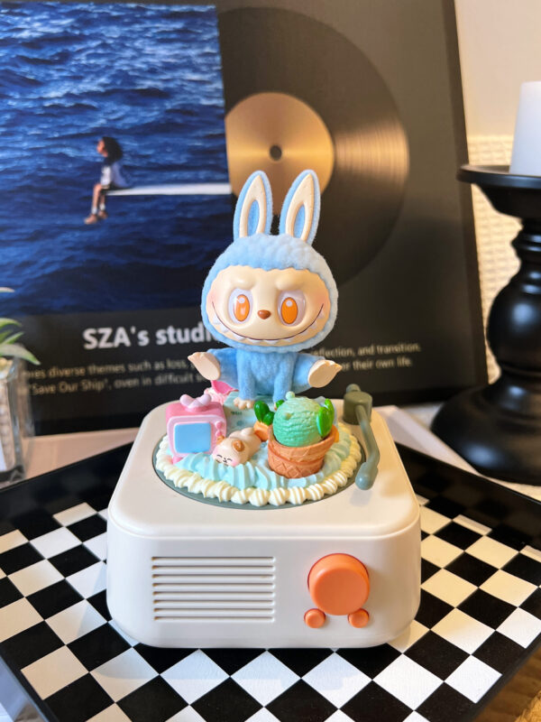 Labubu Yoga Series Handmade Bluetooth Speaker & Mug with High Quality Authenic doll , Portable Wireless, for Home/Party/Present, Electronic Gadgets, Birthday Gift .