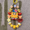 Handmade SpongeBob Phone Charm | Unique Cartoon Accessories | Durable Resin Keychain Gift