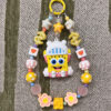 Handmade SpongeBob Phone Charm | Unique Cartoon Accessories | Durable Resin Keychain Gift