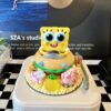 SpongeBob SquarePants Handmade Cream Glue Bluetooth Speaker - Unique Cartoon Character Wireless Speaker for Kids & Collectors