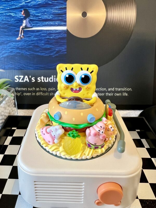 SpongeBob SquarePants Handmade Cream Glue Bluetooth Speaker - Unique Cartoon Character Wireless Speaker for Kids & Collectors