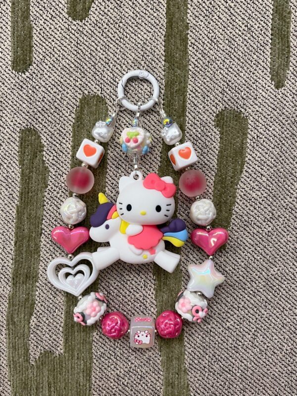 Handmade Unicorn Phone Chains | Kawaii Resin Keychains | Cute Anime Gift Accessories