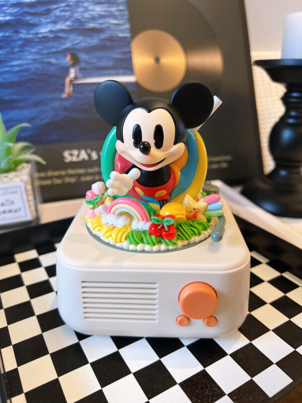 Mickey Bluetooth Speaker – Handmade Cream Glue Aesthetic Wireless Speaker | Cute Kawaii Gift for Fans
