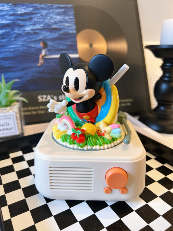 Mickey Bluetooth Speaker – Handmade Cream Glue Aesthetic Wireless Speaker | Cute Kawaii Gift for Fans
