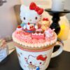 Hello Kitty Ceramic Mug Handmade | Kawaii Heat-Resistant Coffee Cup for Sanrio Fans & Collectors