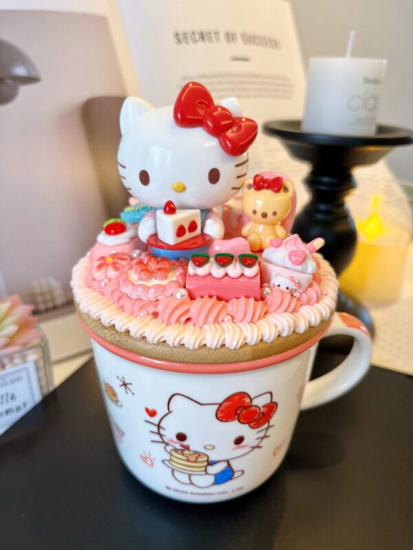Hello Kitty Ceramic Mug Handmade | Kawaii Heat-Resistant Coffee Cup for Sanrio Fans & Collectors