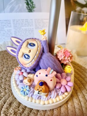 Labubu Handmade Stretchable Phone & Tablet Stand | Cursed Cuteness Resin Holder for Kawaii Collectors & Anime Fans