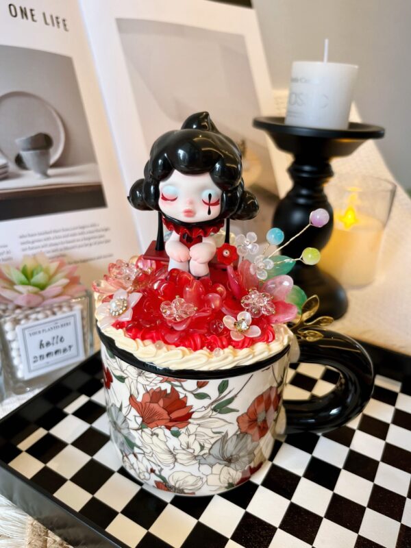 The Pivot Ceramic Mug Handmade | Kawaii Heat-Resistant Coffee Cup for SkullPanda Fans & Collectors