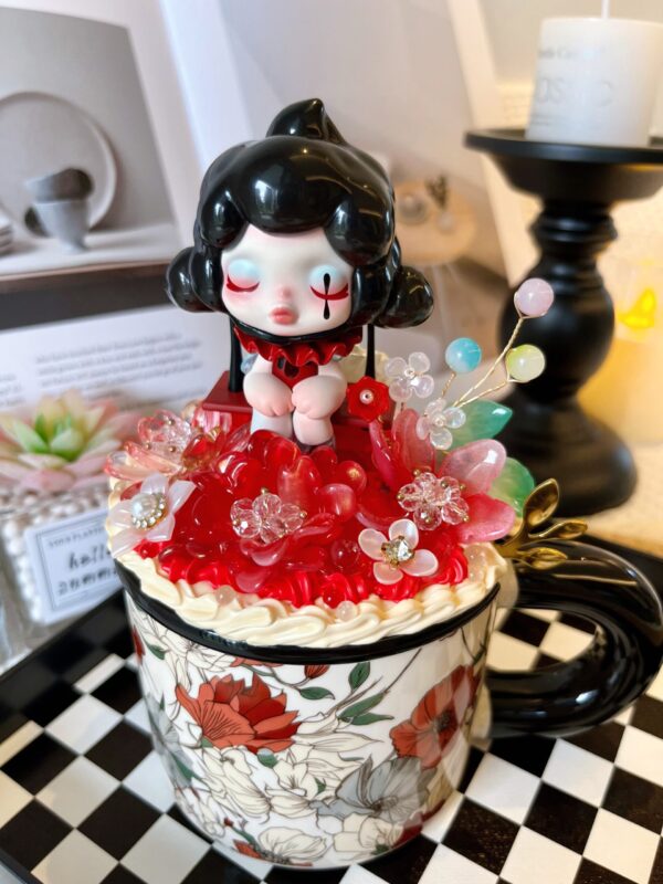 The Pivot Ceramic Mug Handmade | Kawaii Heat-Resistant Coffee Cup for SkullPanda Fans & Collectors