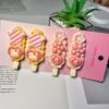 Handmade Buttercream Clay Hair Clips Set | Kawaii Resin Accessories for Girls Women (4pcs Gift Ready)