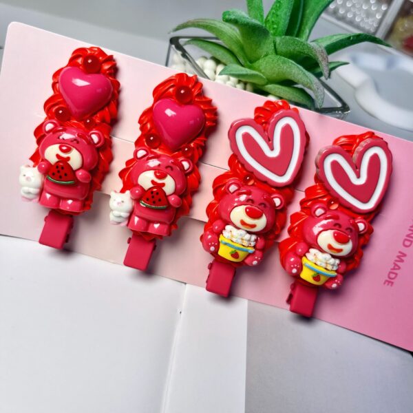 Handmade Buttercream Clay Hair Clips Set | Kawaii Resin Accessories for Girls Women (4pcs Gift Ready)