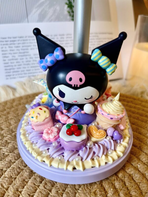 Kuromi Phone & Tablet Stand Handmade Stretchable | Sanrio Aesthetic Desk Organizer for Kawaii Lovers