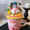 Patrick Ceramic Mug Handmade | Kawaii Heat-Resistant Coffee Cup for Fans & Collectors.