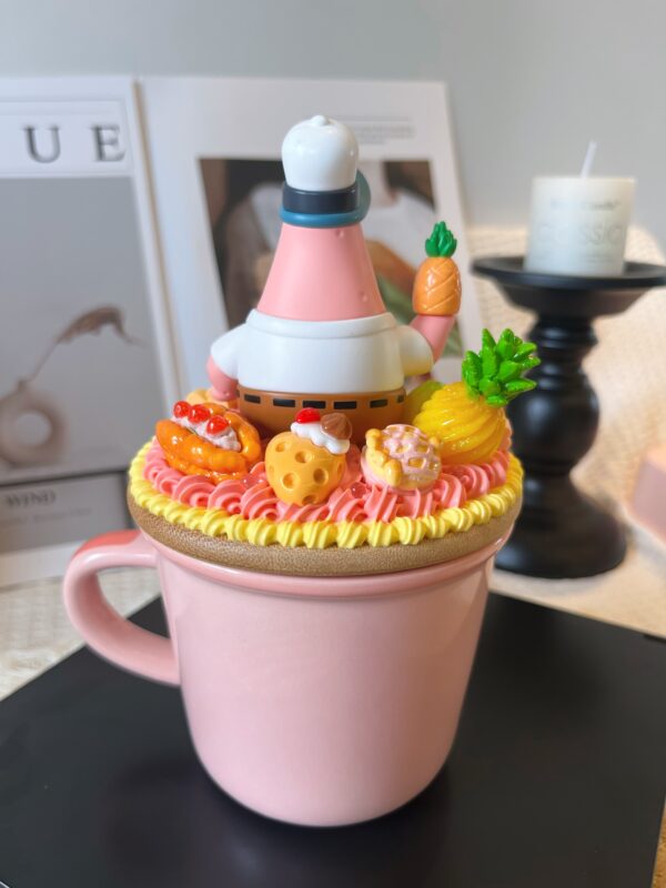 Patrick Ceramic Mug Handmade | Kawaii Heat-Resistant Coffee Cup for Fans & Collectors.