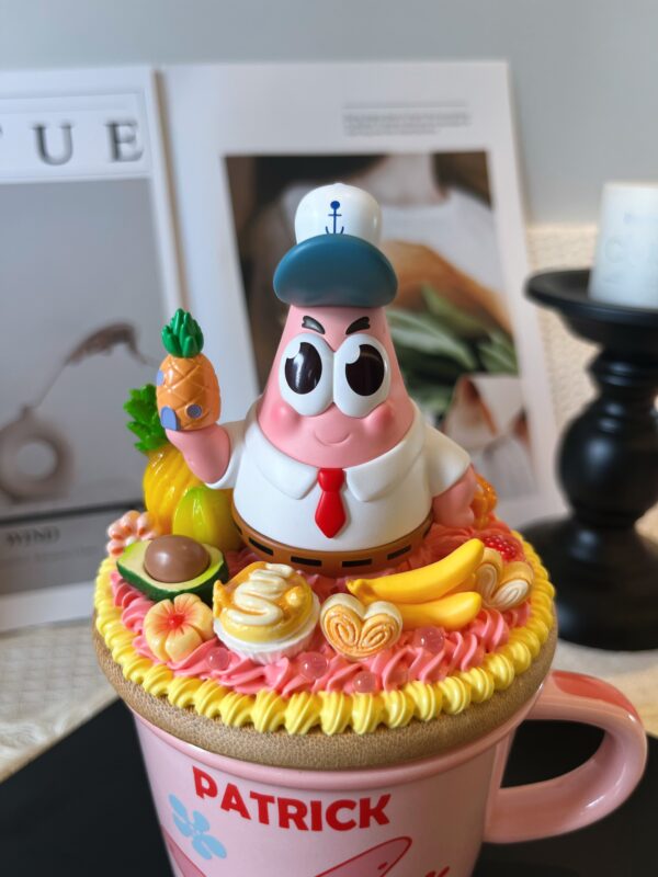 Patrick Ceramic Mug Handmade | Kawaii Heat-Resistant Coffee Cup for Fans & Collectors.