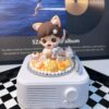 Zoraa Meow Cat Face Mini Series Bluetooth Speaker – Handmade Cream Glue Aesthetic Wireless Speaker | Cute Kawaii Gift for Girls