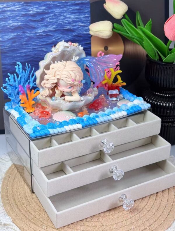 DoDo Nami Mermaid Handmade Decoden Three-Drawer Jewelry Box | Order Now Online