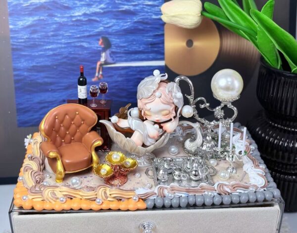 SkullPanda The Caddy Spoon Handmade Decoden Three-Drawer Jewelry Box | Order Now Online