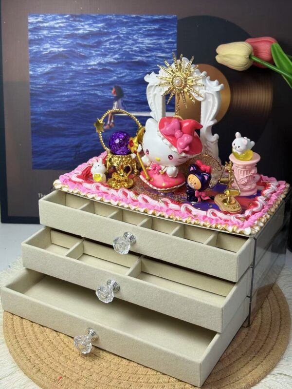 HK1 HK Doll Musician 3-Tier Jewelry Box | Handcrafted Keepsake for Best Friends